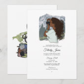 Miss to Mrs Travel Bridal Shower Uitnodiging (Voorkant / Achterkant)