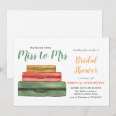 Miss to Mrs Travel Theme Vrijgezellenfeest | Gesch Kaart (Voorkant / Achterkant)