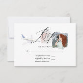 Miss to Mrs Travel Vrijgezellenfeest RSVP-kaart RSVP Kaartje (Voorkant)