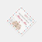 Miss to Mrs Travel Vrijgezellenfeest servetten (Hoek)