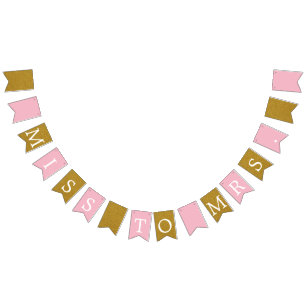 Miss to Mrs Vrijgezellenfeest Banner Bunting