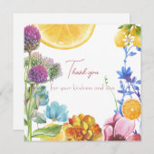 Miss to Mrs Vrijgezellenfeest Dank u wel. Bedankkaart (Voorkant / Achterkant)