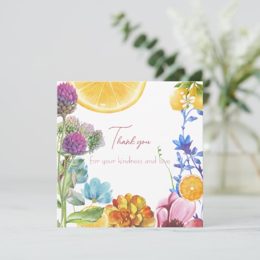 Miss to Mrs Vrijgezellenfeest Dank u wel. Bedankkaart (Staand voorkant)