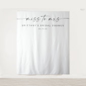 Miss to Mrs Vrijgezellenfeest Decor Backdrop Wandkleed (Voorkant)