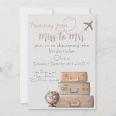 Miss to Mrs Vrijgezellenfeest Invite Kaart (Voorkant)