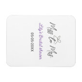 Miss to Mrs vrijgezellenfeest naam toevoegen datum Magneet (Horizontaal)