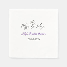 Miss to Mrs vrijgezellenfeest naam toevoegen datum Servet