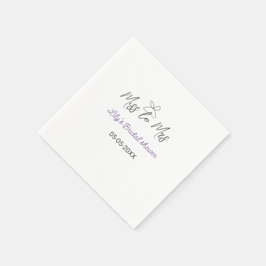 Miss to Mrs vrijgezellenfeest naam toevoegen datum Servet (Hoek)