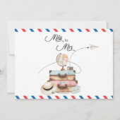 Miss to Mrs Vrijgezellenfeest Reisreis Verzending Kaart (Achterkant)