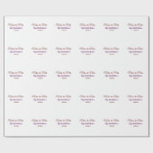 Miss to Mrs vrijgezellenfeest Voeg naam toe datum  Cadeaupapier (Vlak)