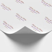 Miss to Mrs vrijgezellenfeest Voeg naam toe datum  Cadeaupapier (Hoek)