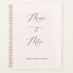 Miss to Mrs Wedding Planner Bridal Book<br><div class="desc">Onze weddingplanner heeft romantische scriptbelettering voor een minimale en chique stijl - een perfecte manier om alle details van uw bruiloft te plannen in het jaar voorafgaand aan uw speciale dag!</div>