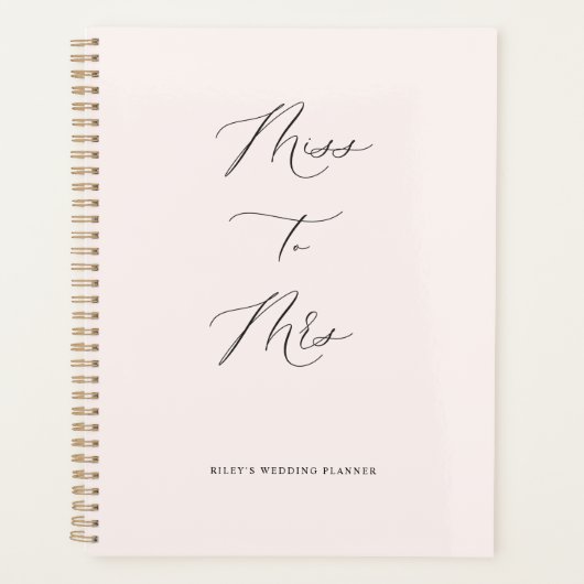 Miss to Mrs Wedding Planner Bridal Book (Voorkant)
