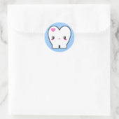 Miss Tooth Ronde Sticker (Tas)
