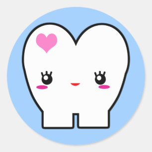Miss Tooth Ronde Sticker