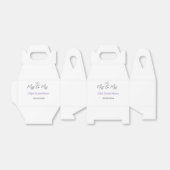 Miss tot Mrs bruidsfeest voeg naam datum jaar boog Bedankdoosjes (Uitgevouwen)