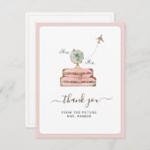 Miss tot Mrs. Bruidsmeisjesfeest plat  Bedankkaart (Voorkant / Achterkant)