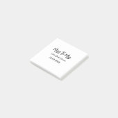 Miss tot Mrs bruiloft chic eenvoudig naam toevoege Post-it® Notes (Schuin)