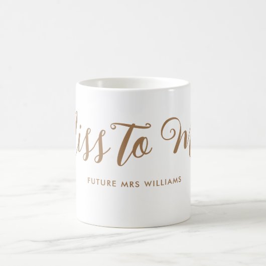 Miss tot Mrs Modern Boho Script Bachelorette Koffiemok (Center)