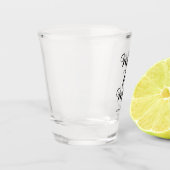 Miss tot Mrs Moderne Bruids Shower Bachelorette Shot Glas (Links)