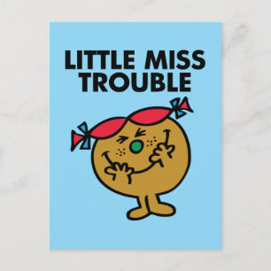 Miss Trouble   Lachen Briefkaart