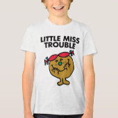 Miss Trouble | Lachen Tri-Blend Shirt (Voorkant)