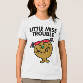 Miss Trouble | Lachen Tri-Blend Shirt (Voorkant)