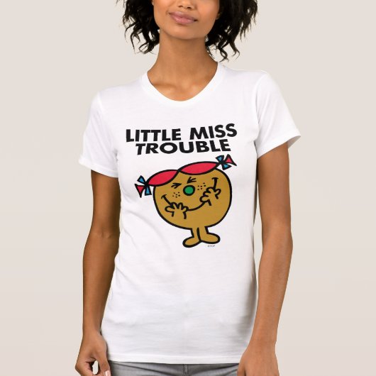 Miss Trouble | Lachen Tri-Blend Shirt (Voorkant)