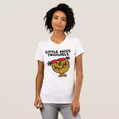 Miss Trouble | Lachen Tri-Blend Shirt (Voorkant volledig)