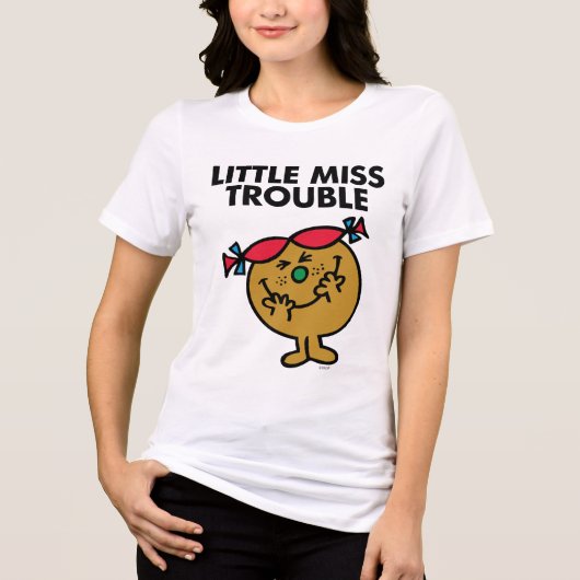 Miss Trouble | Lachen Tri-Blend Shirt (Voorkant)