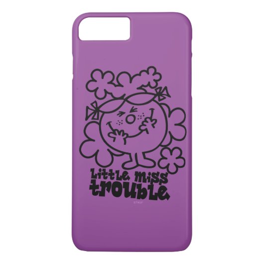 Miss Trouble | Zwart-wit Case-Mate iPhone Case (Achterkant)