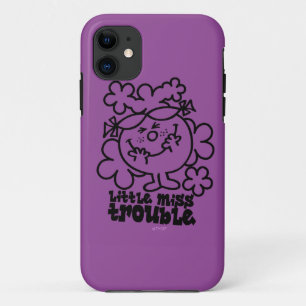 Miss Trouble Zwart-wit Case-Mate iPhone Case