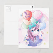 Miss U Briefkaart (Voorkant / Achterkant)