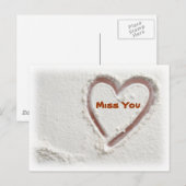 Miss U Briefkaart (Voorkant / Achterkant)