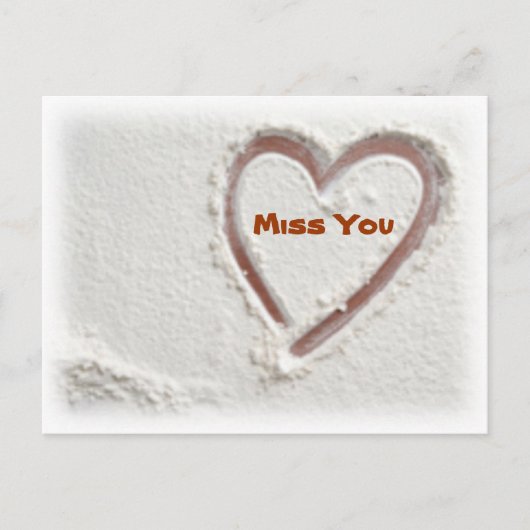 Miss U Briefkaart (Voorkant)