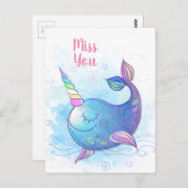 Miss U Briefkaart (Voorkant / Achterkant)