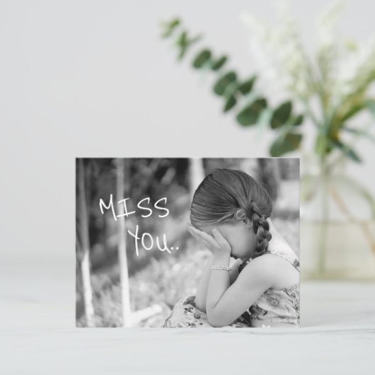 Miss U Briefkaart (Staand voorkant)