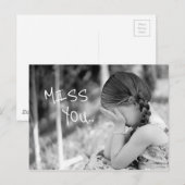 Miss U Briefkaart (Voorkant / Achterkant)