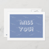 Miss U Briefkaart (Voorkant / Achterkant)