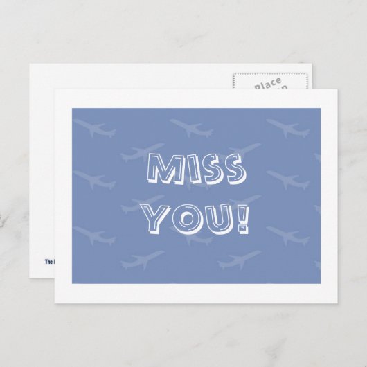 Miss U Briefkaart (Voorkant / Achterkant)