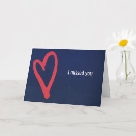 Miss U, gebeten roze Kaart