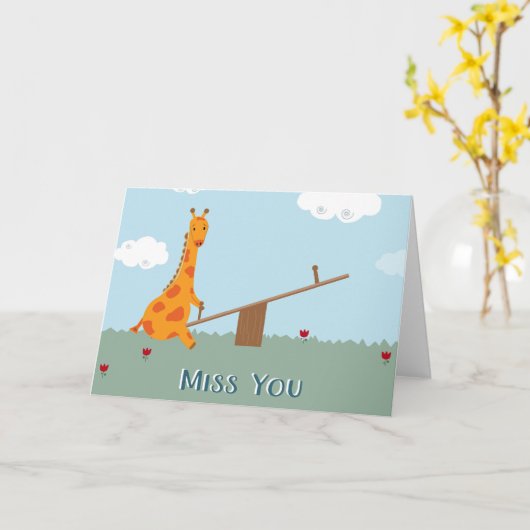 Miss U Kaart (Gele Bloem)