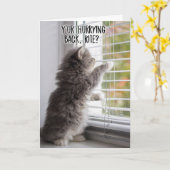 Miss U Katten Miss You Kaart (Gele Bloem)