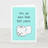 Miss U meer dan toiletpapier Kaart (Voorkant)
