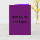 Miss u naar de sterren! kaart (Gele Bloem)