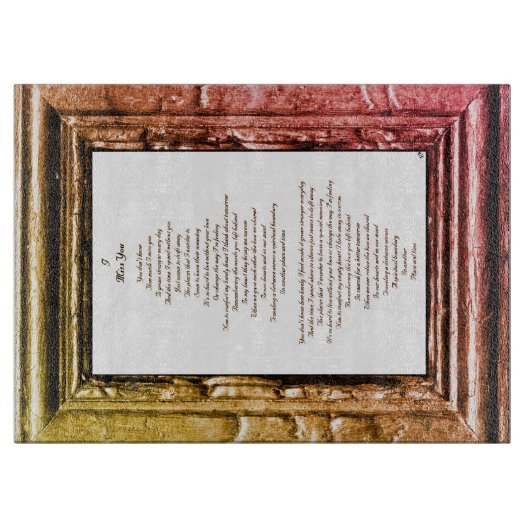 Miss U Snijplank (Voorkant)