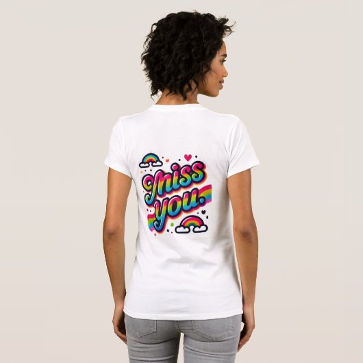 Miss U T-shirt (Achterkant volledig)