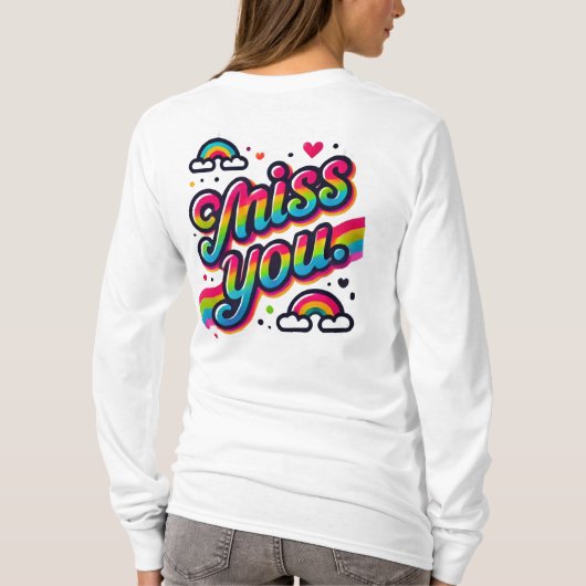 Miss U T-shirt (Achterkant)