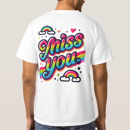 Miss U T-shirt (Achterkant)
