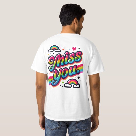 Miss U T-shirt (Achterkant volledig)